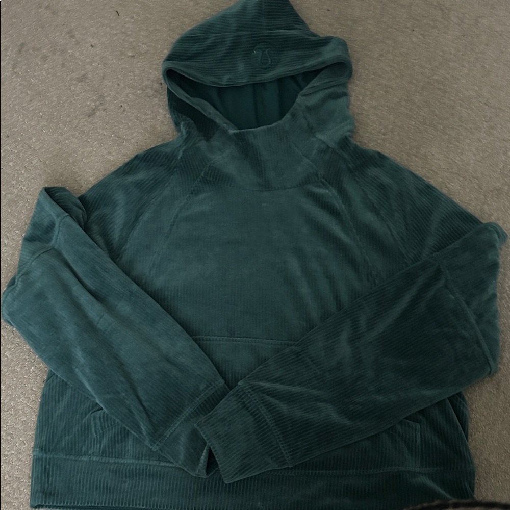 lululemon athletica Green Hooded Sweater